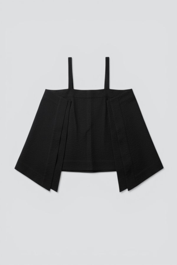 Black Crane Midnight Paper Top