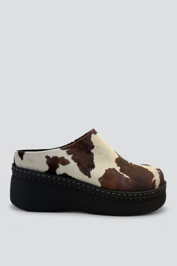 Miista Kristi Mules - Cow Print
