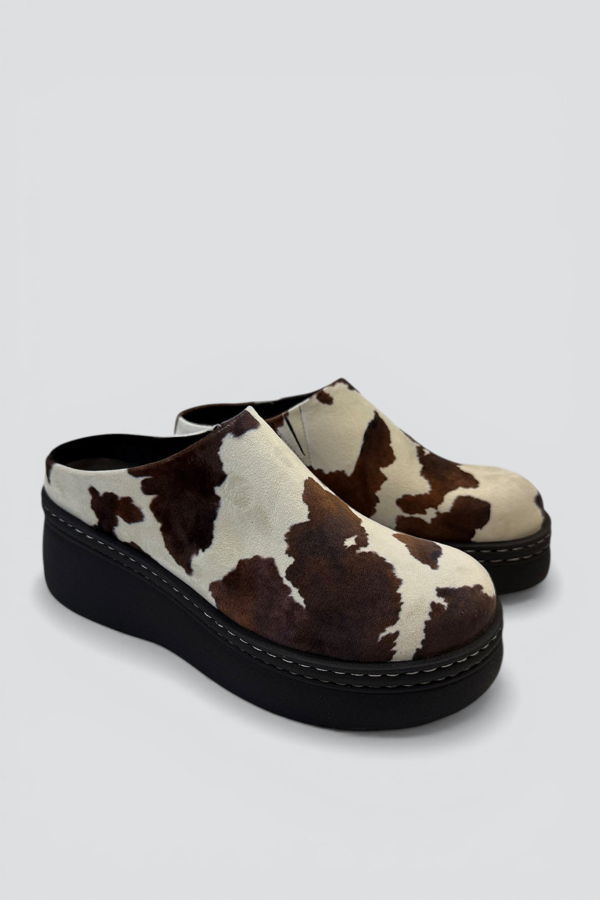 Miista Kristi Mules - Cow Print