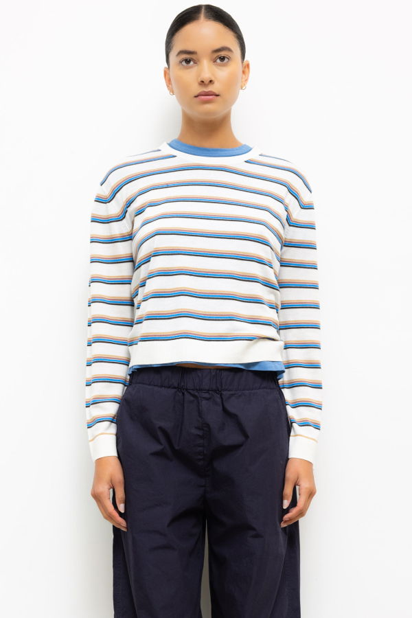 Leset James Stripe Classic Crew Top