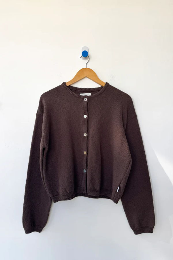 Le Bon Shoppe Leila Cotton Cardigan - Brown