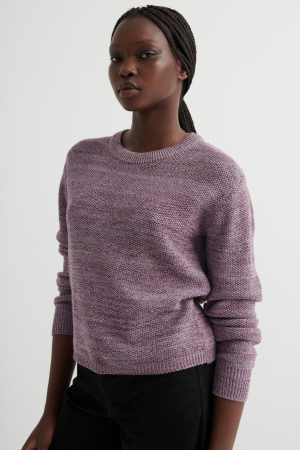 Kowtow Escape Crew Sweater - Twisted Wisteria