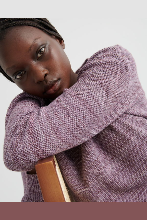 Kowtow Escape Crew Sweater - Twisted Wisteria