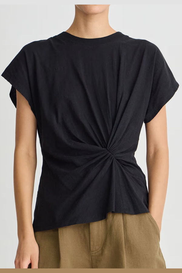 Apiece Apart Volta Twist Top - Black