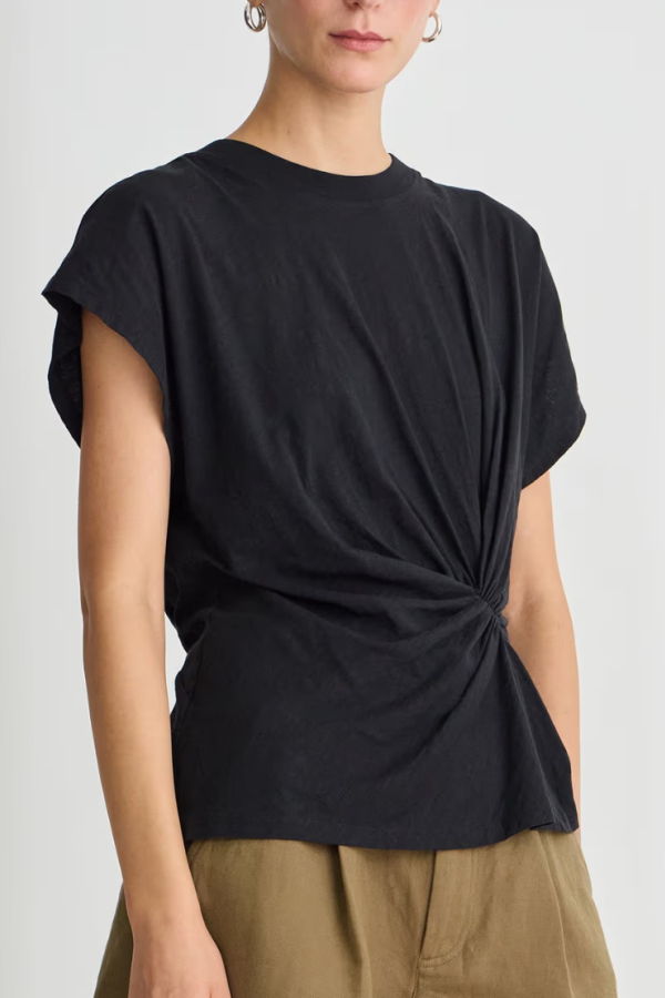 Apiece Apart Volta Twist Top - Black