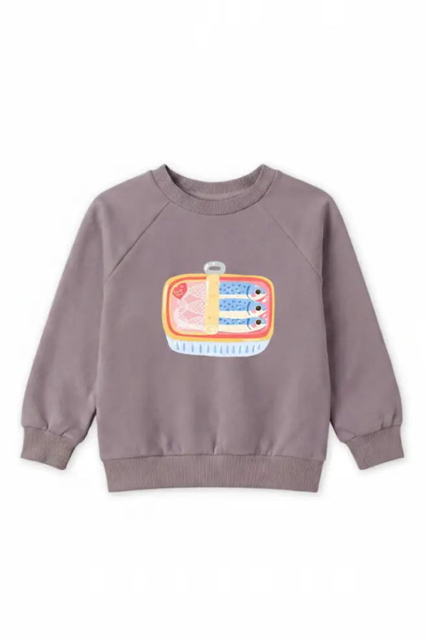 KIDS Bug + Bean Organic Cotton Sardines Sweatshirt