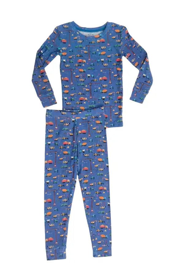 KIDS Bug + Bean Ribbed Bamboo 2 Piece Toddler Pajama Set