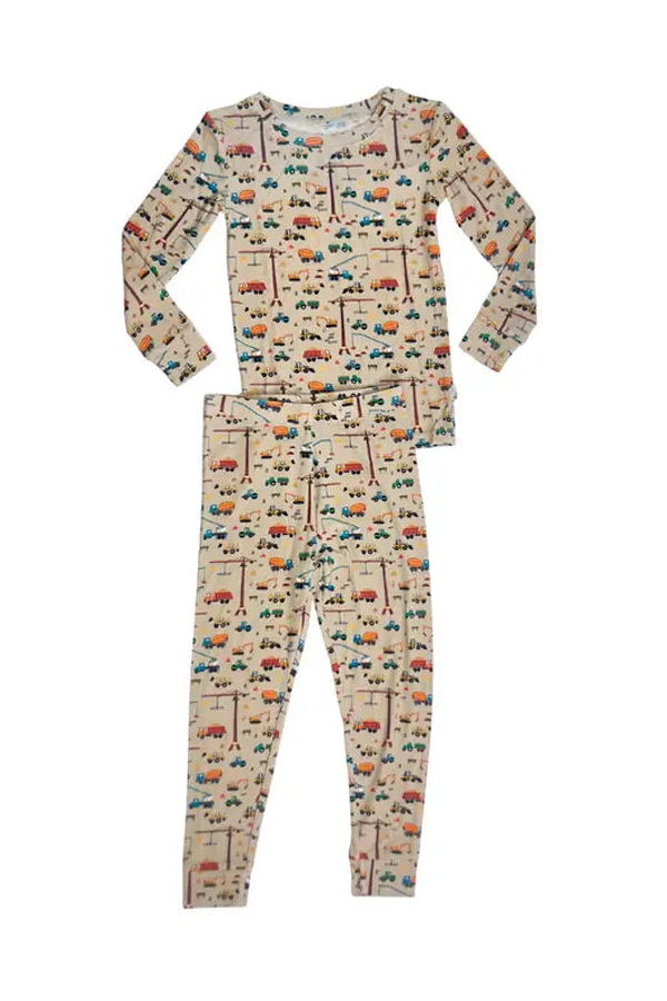 KIDS Bug + Bean Ribbed Bamboo 2 Piece Toddler Pajama Set