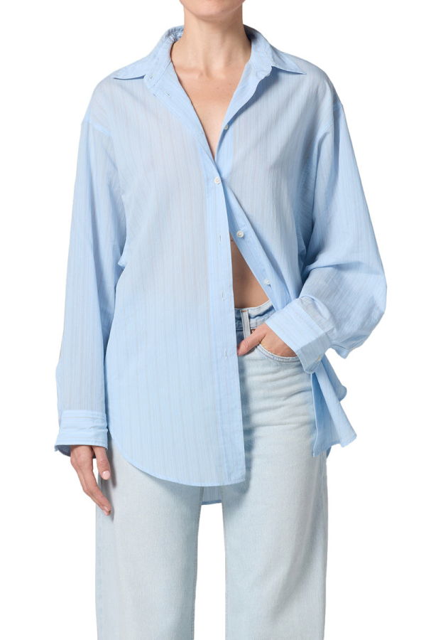 AGOLDE Sona Shirt - Powder Blue