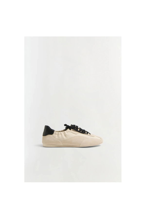 Jonathan Simkhai Georgie Elasticized Canvas Combo Sneaker - Natural