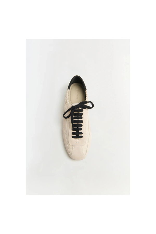 Jonathan Simkhai Georgie Elasticized Canvas Combo Sneaker - Natural