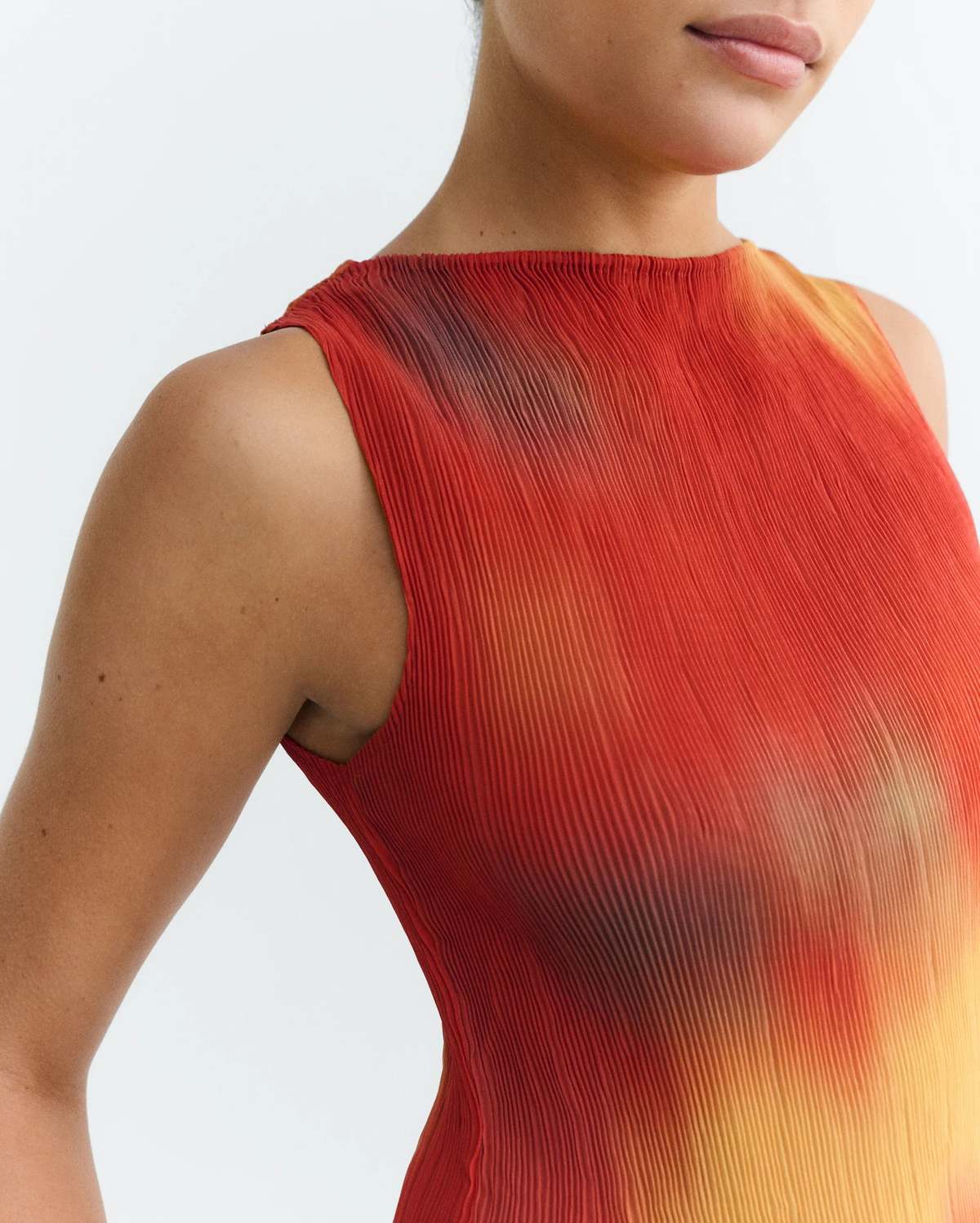 Thinking MU Flowers Pleated Dora Top - Multicolor - Image 5 of 5