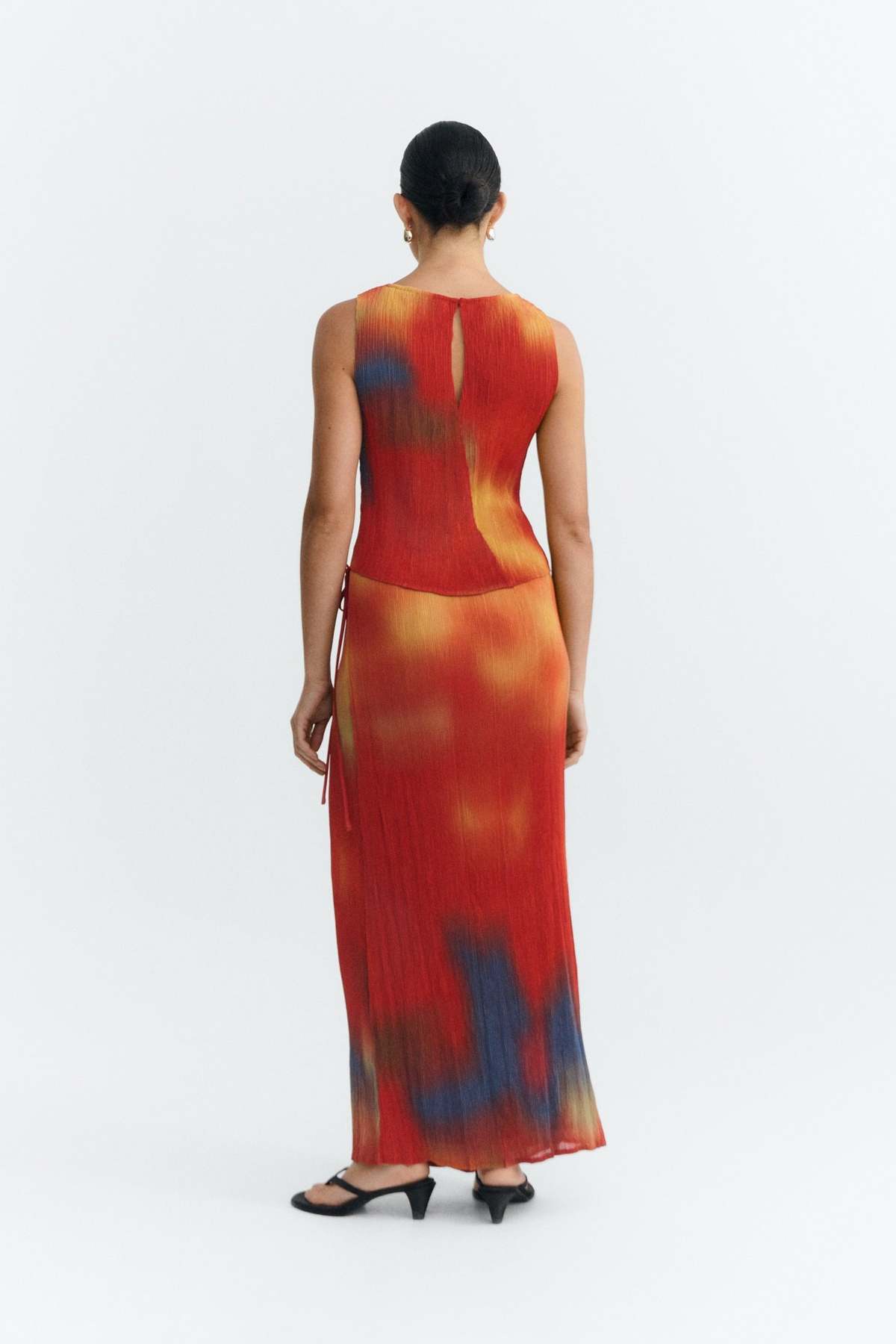 Thinking MU Flowers Pleated Pauline Skirt - Multicolor - Image 2 of 4