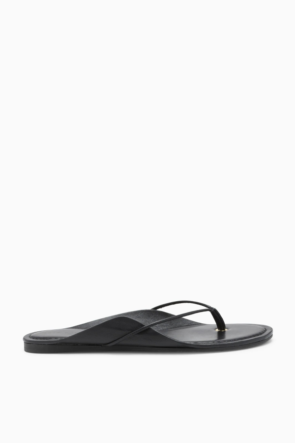 Ulla Johnson Aves Bare Flip Flop - Noir