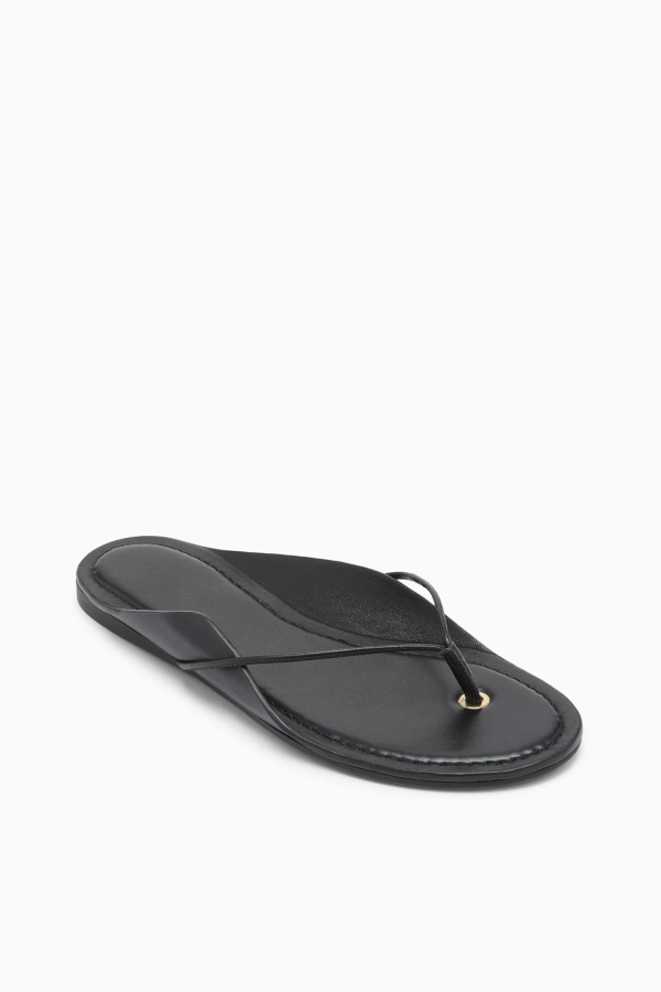 Ulla Johnson Aves Bare Flip Flop - Noir