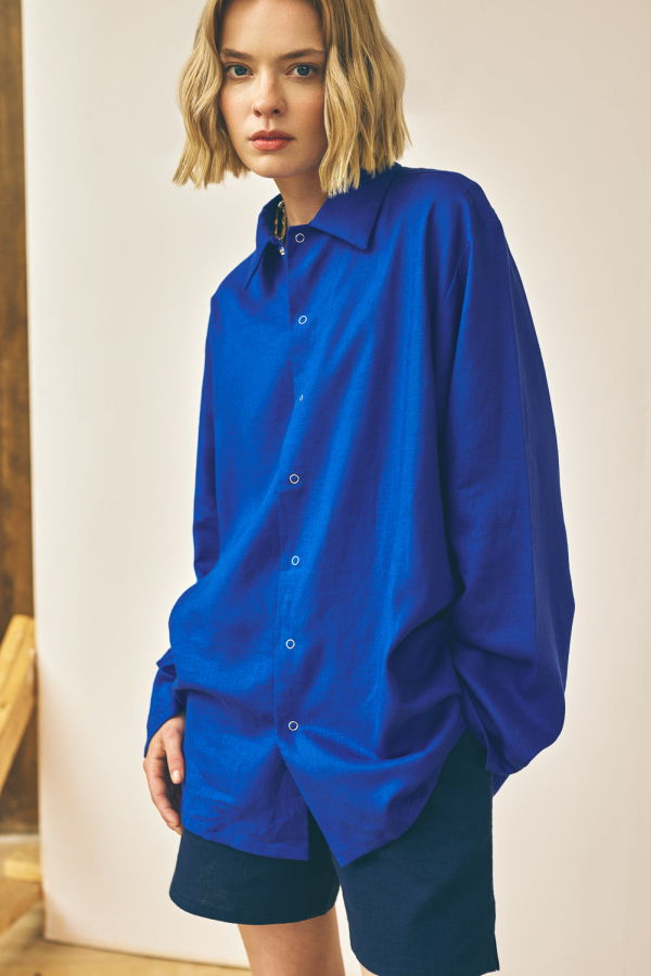 Devlyn Van Loon Oversized Snap Shirt