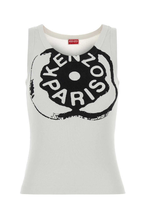 Kenzo Stretch Tank Top - White