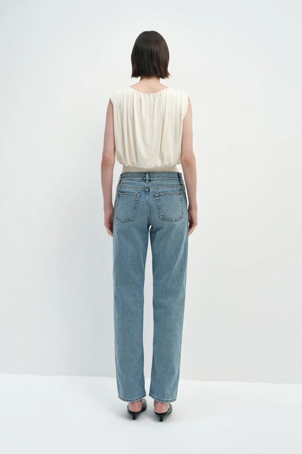 Sophie Rue Muse Draped Top - Egret