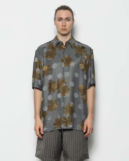 Dries Van Noten Cassi Short Sleeve Shirt - Grey | Garmentory