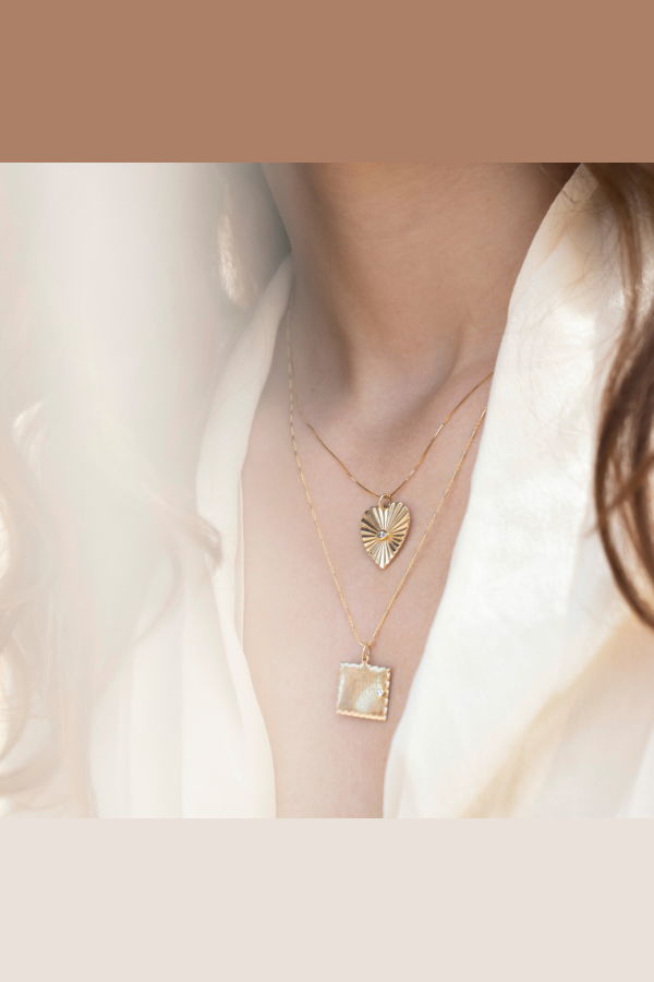 Zahava Diamond Sunbeam Heart Charm