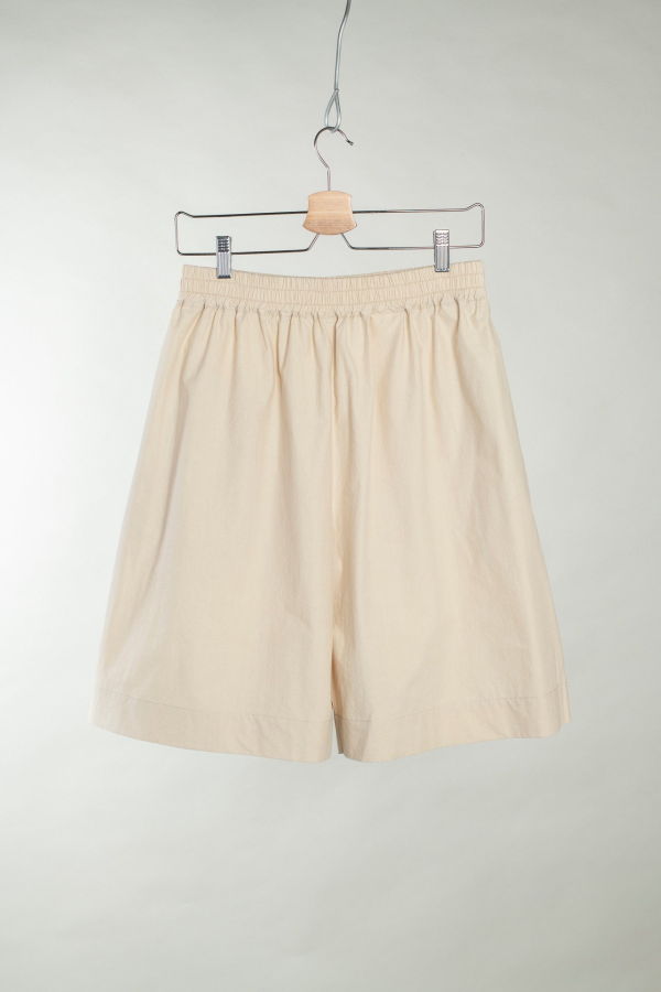 CAWLEY STUDIO Japanese Typewriter Cotton Hilda Shorts - Oat