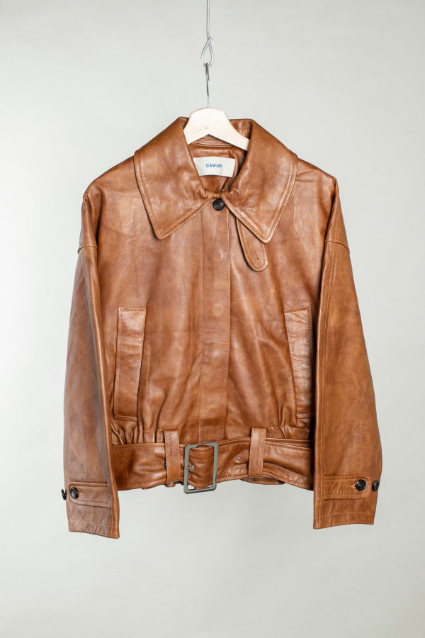 CAWLEY STUDIO Holborn Leather Nara Jacket - Tan