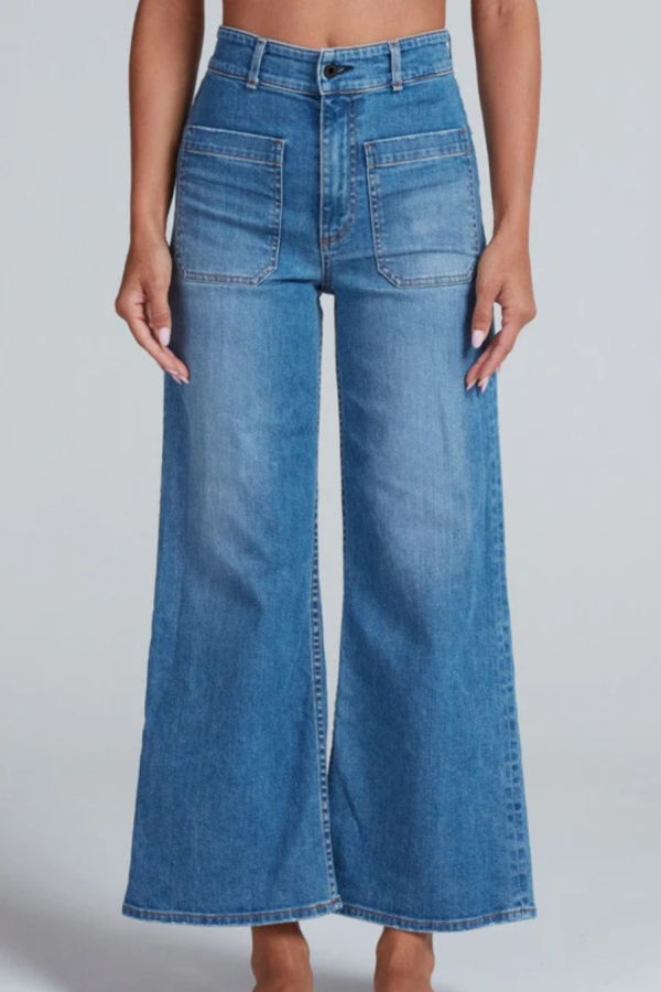 ASKKNY Cropped Sailor Jean - Starboard