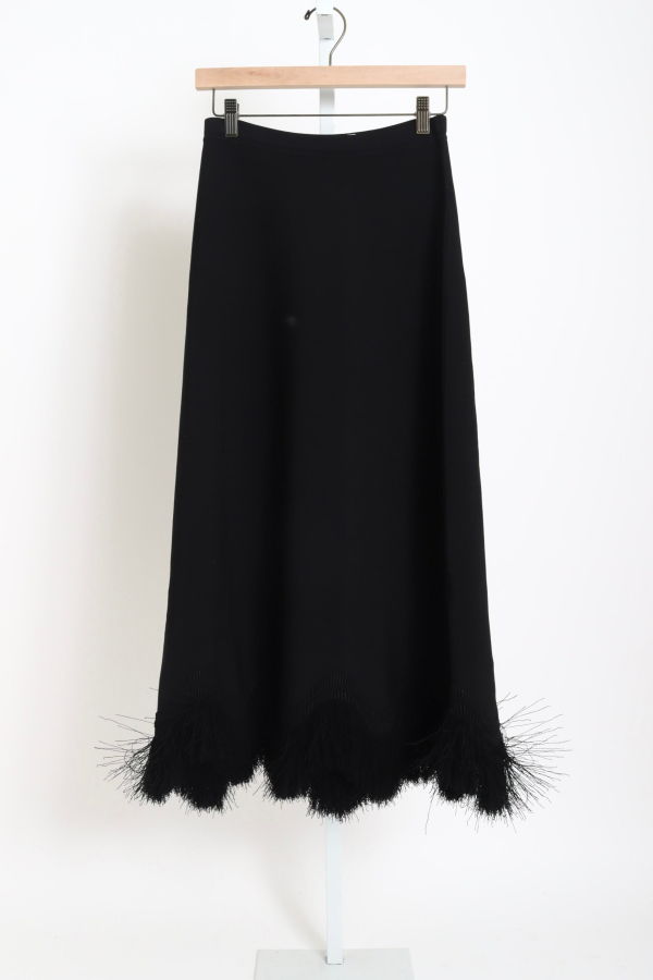 Ulla Johnson Paulina Knit Skirt with Fringe