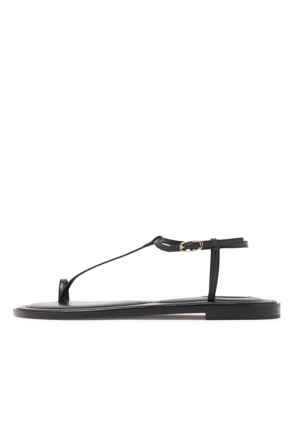 A.Emery Suvi Leather Sandals - Black