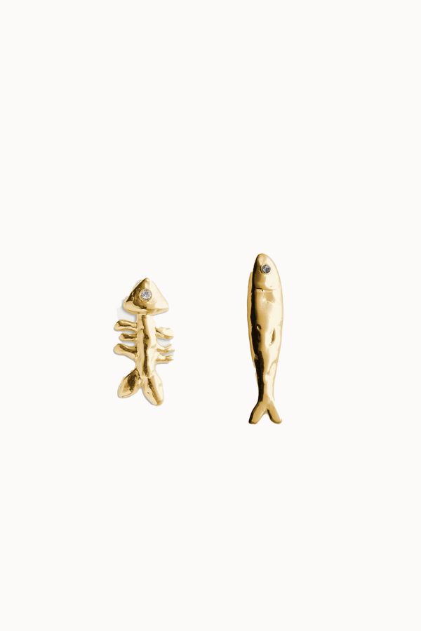 Éliou Sardine and Fishbone Earrings