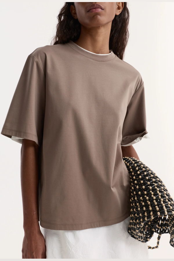 Róhe Oversized Cotton Silk T-Shirt