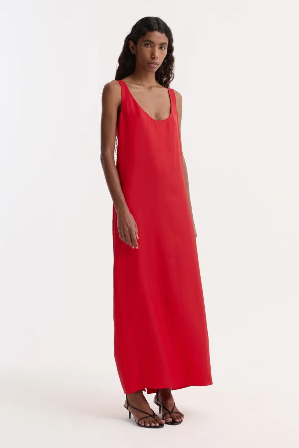 Róhe Silk Scoop Neck Dress