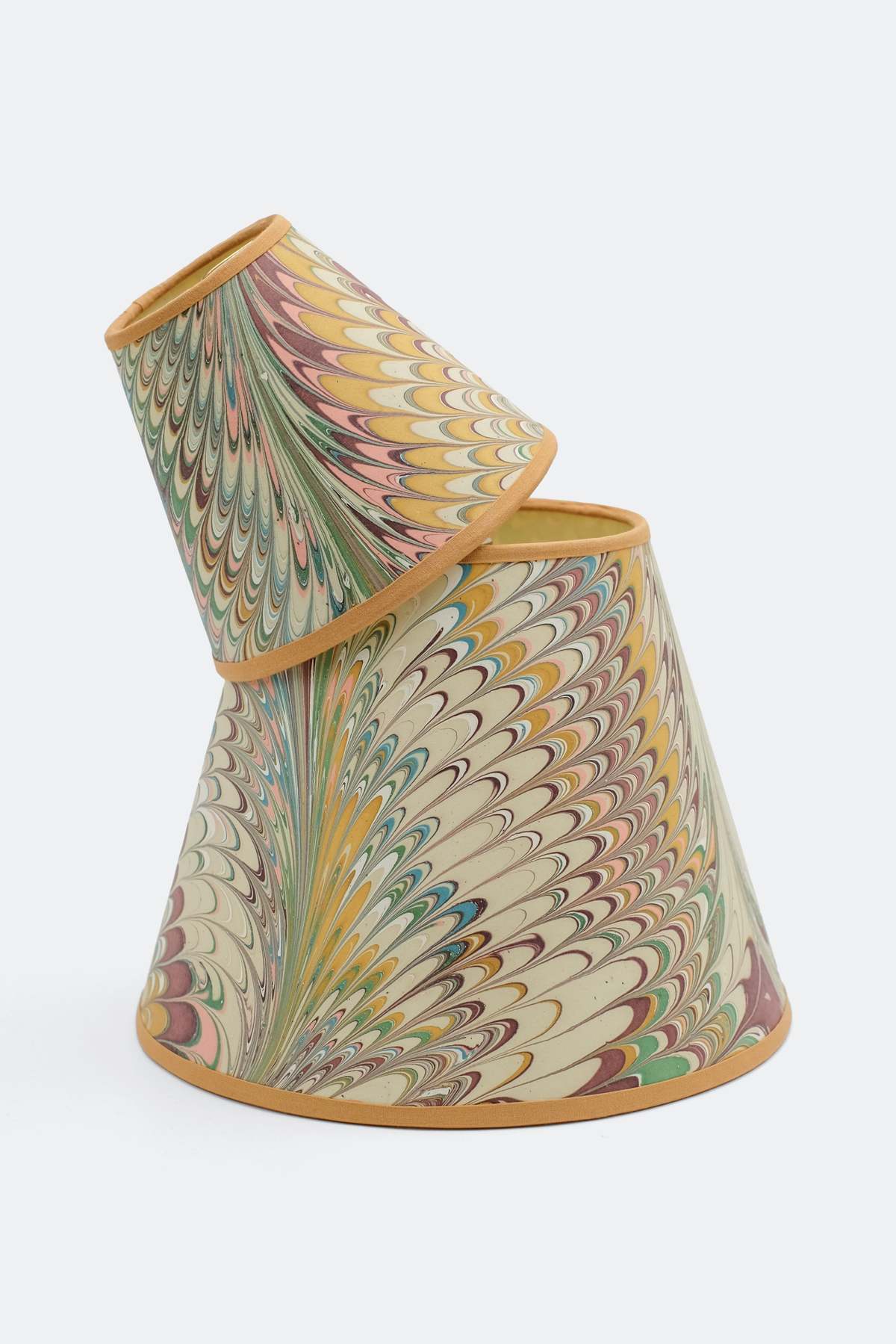 Inner Child 10" Empire Hand-Marbled Lampshade - Image 4 of 32