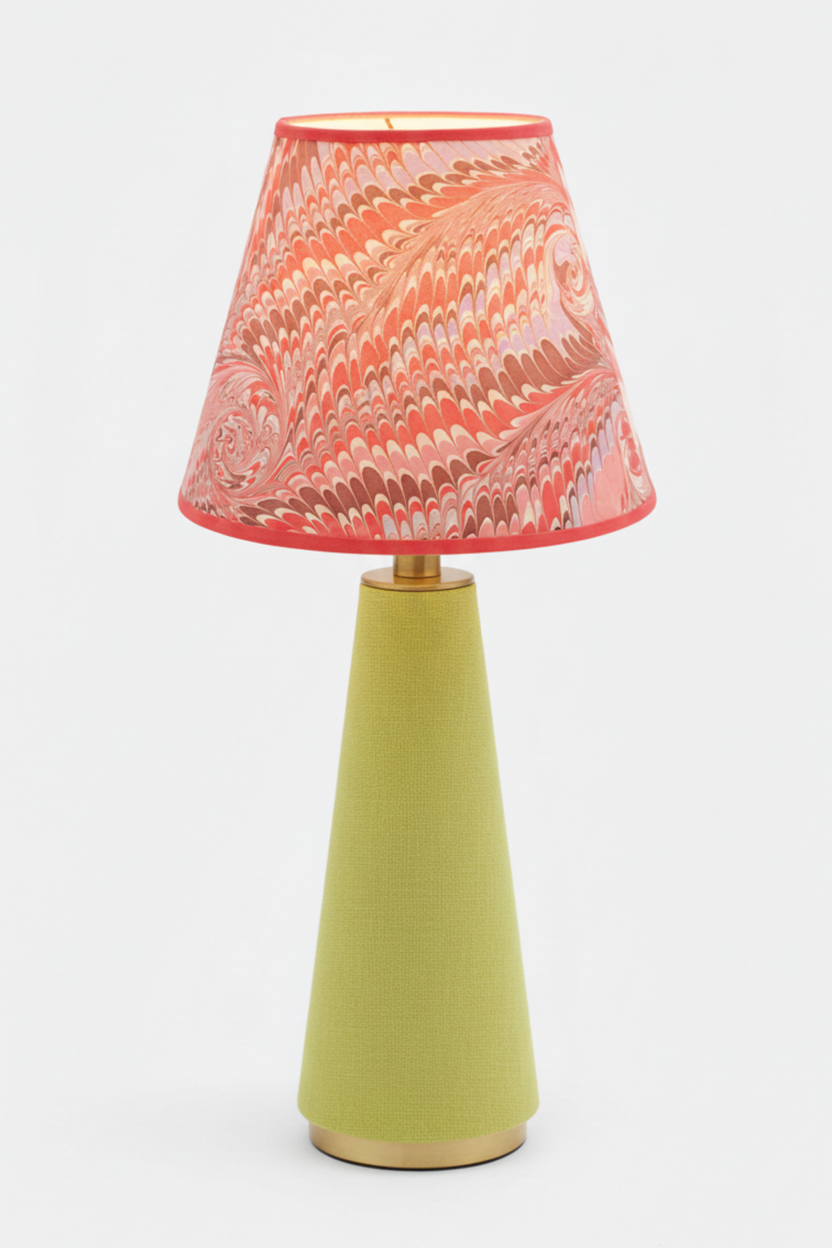 Inner Child 10" Empire Hand-Marbled Lampshade - Image 8 of 32