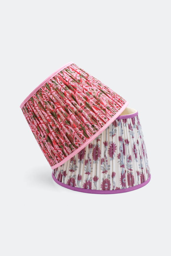 Inner Child 14 Pleated Empire Blockprint Lampshade