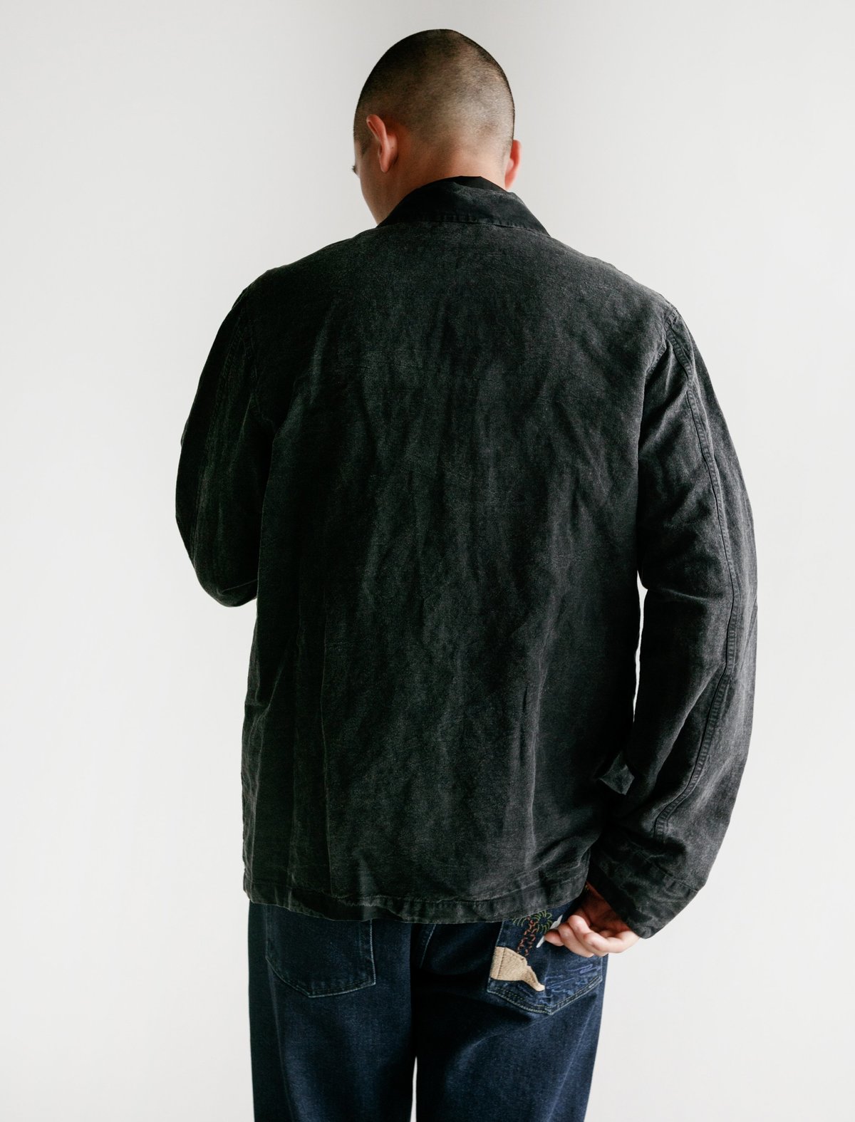 Our Legacy Mens Archive Box Jacket Cotton/Linen - charcoal