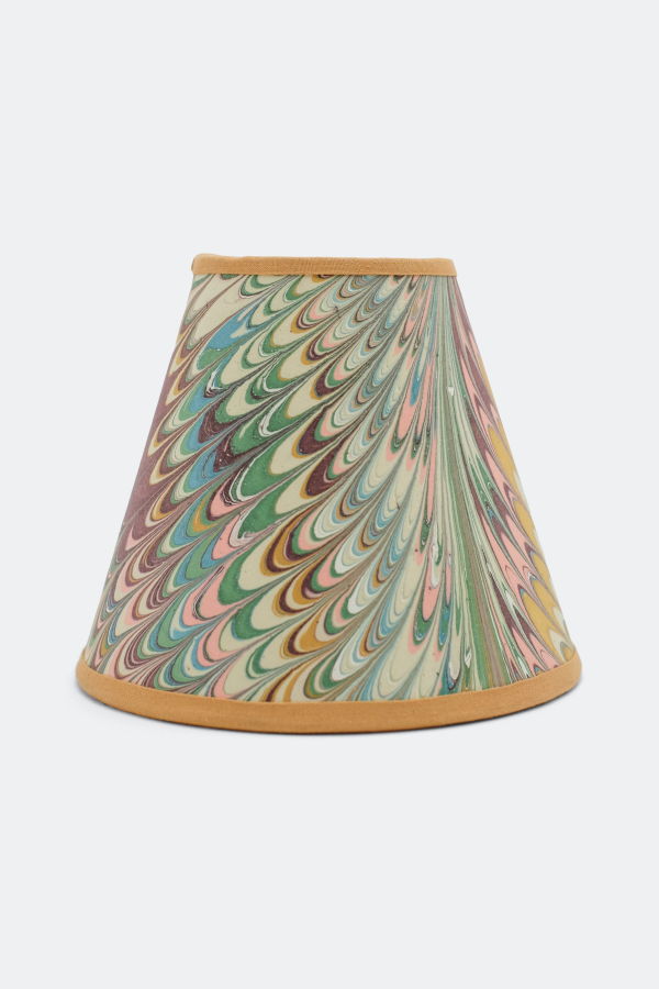 Inner Child 6" Clip-On Chandelier Sconce Hand-Marbled Lampshade