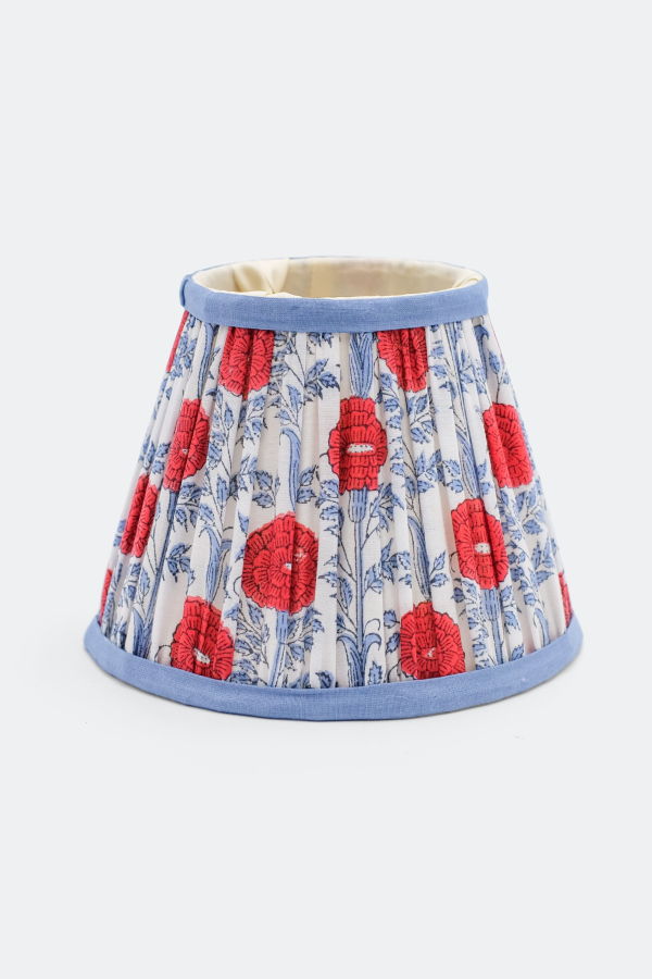Inner Child 6" Mini Pleated Blockprint Lampshade