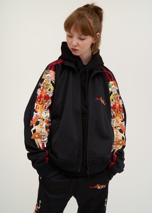 Doublet Chaos Embroidery Track Jacket - black | Garmentory