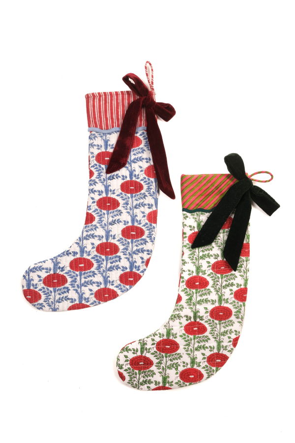 Inner Child Araminta Blockprint Stocking