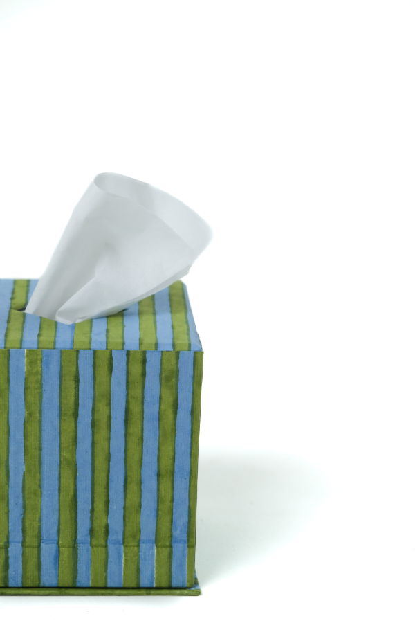 Inner Child Blockprint Tissue Box Cover