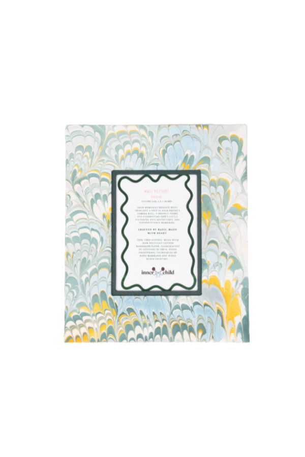 Inner Child Hand-Marbled Large Wall Picture Frame, 5x7