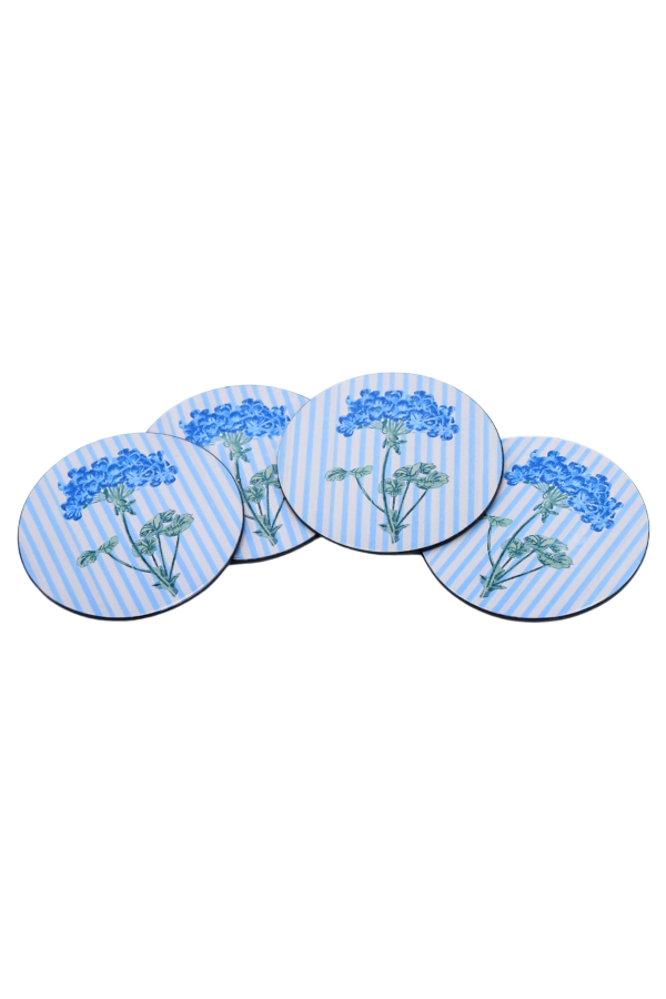 Inner Child Hydrangea Lacquerware Coasters, Set of 4