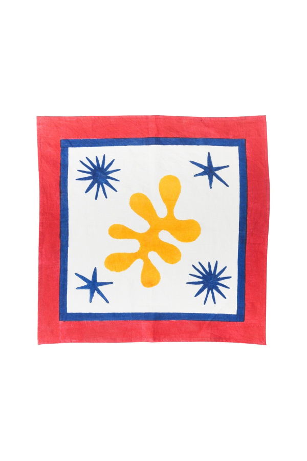 Inner Child Celestial Matisse Blockprint Napkins, Set of 4