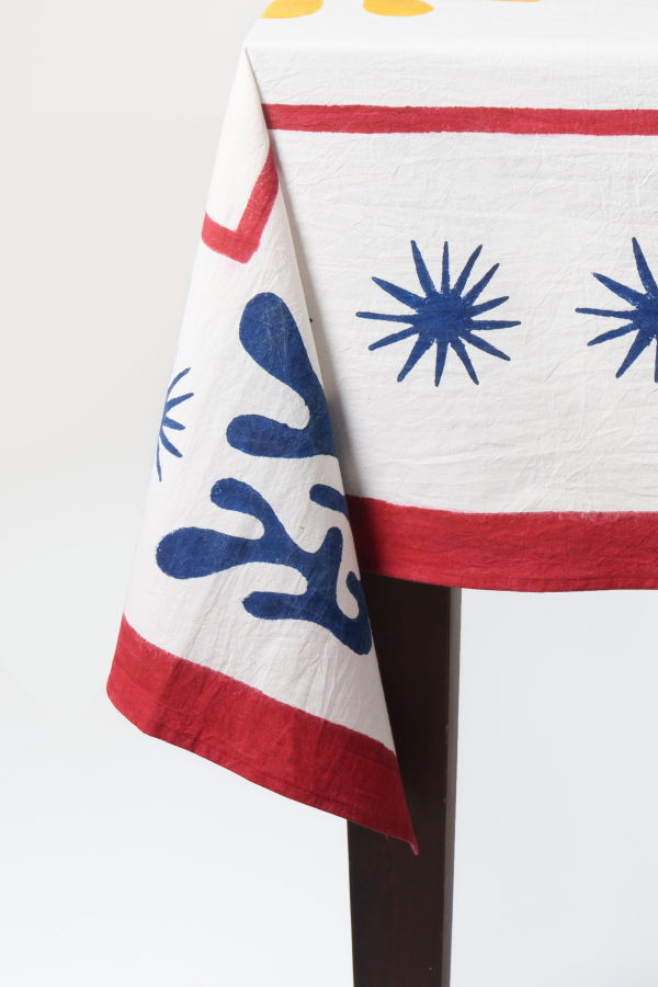 Inner Child Celestial Matisse Blockprint Tablecloth