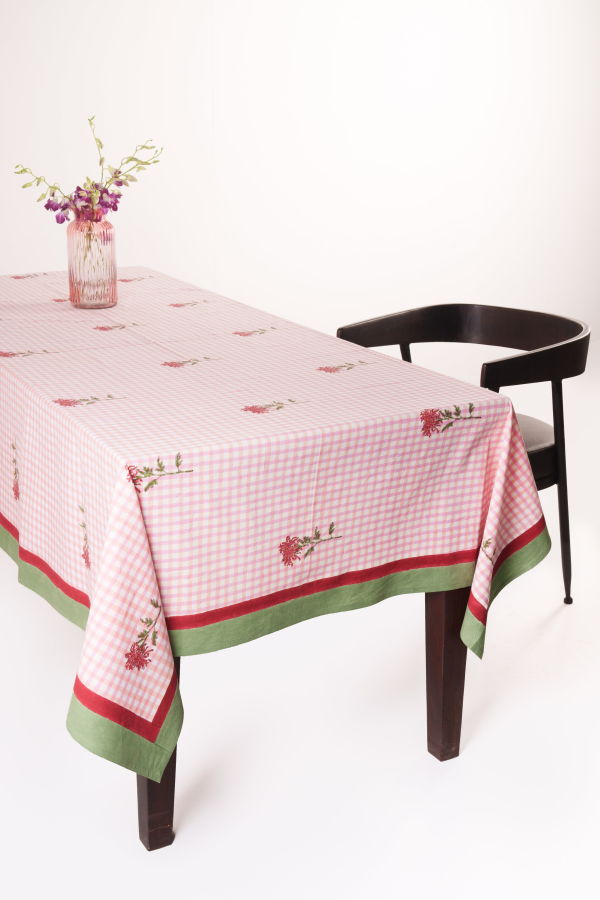 Inner Child Dahlia Gingham Tablecloth
