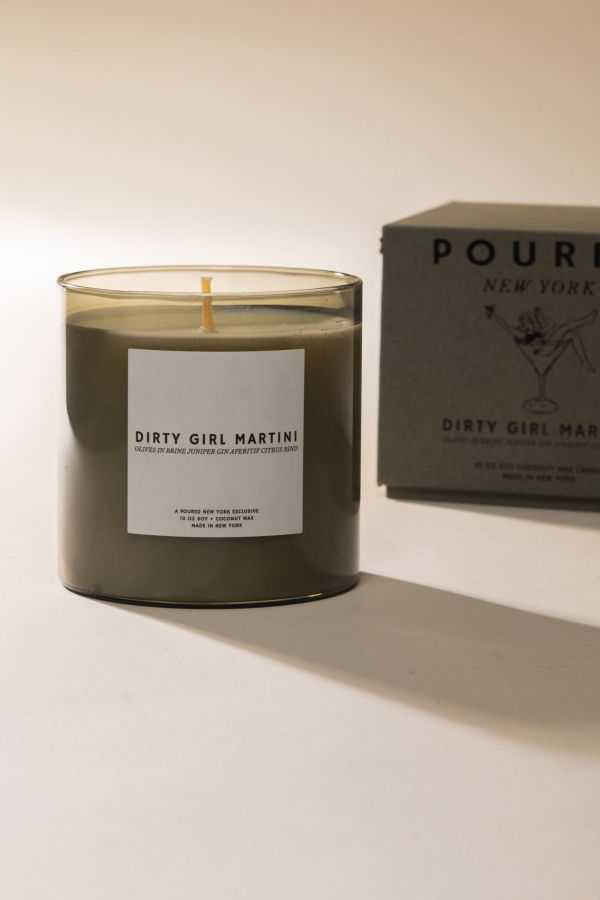 Poured New York Dirty Girl Martini Candle