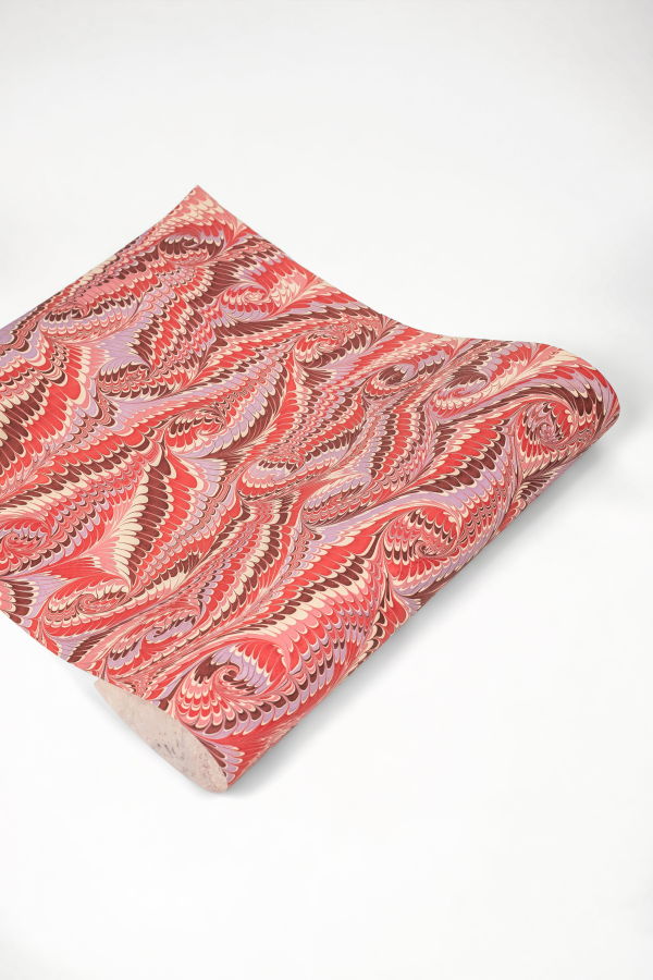 Inner Child Hand Marbled Florentine Gift Wrapping Paper Sheets