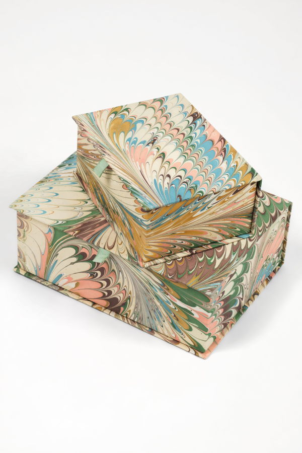 Inner Child Hand-Marbled Keepsake Box Set - Flatiron Feathers