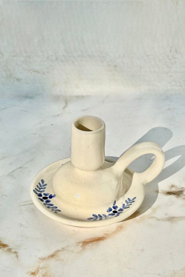 Villa Lua Home Hand-Painted Margot Candle Holder